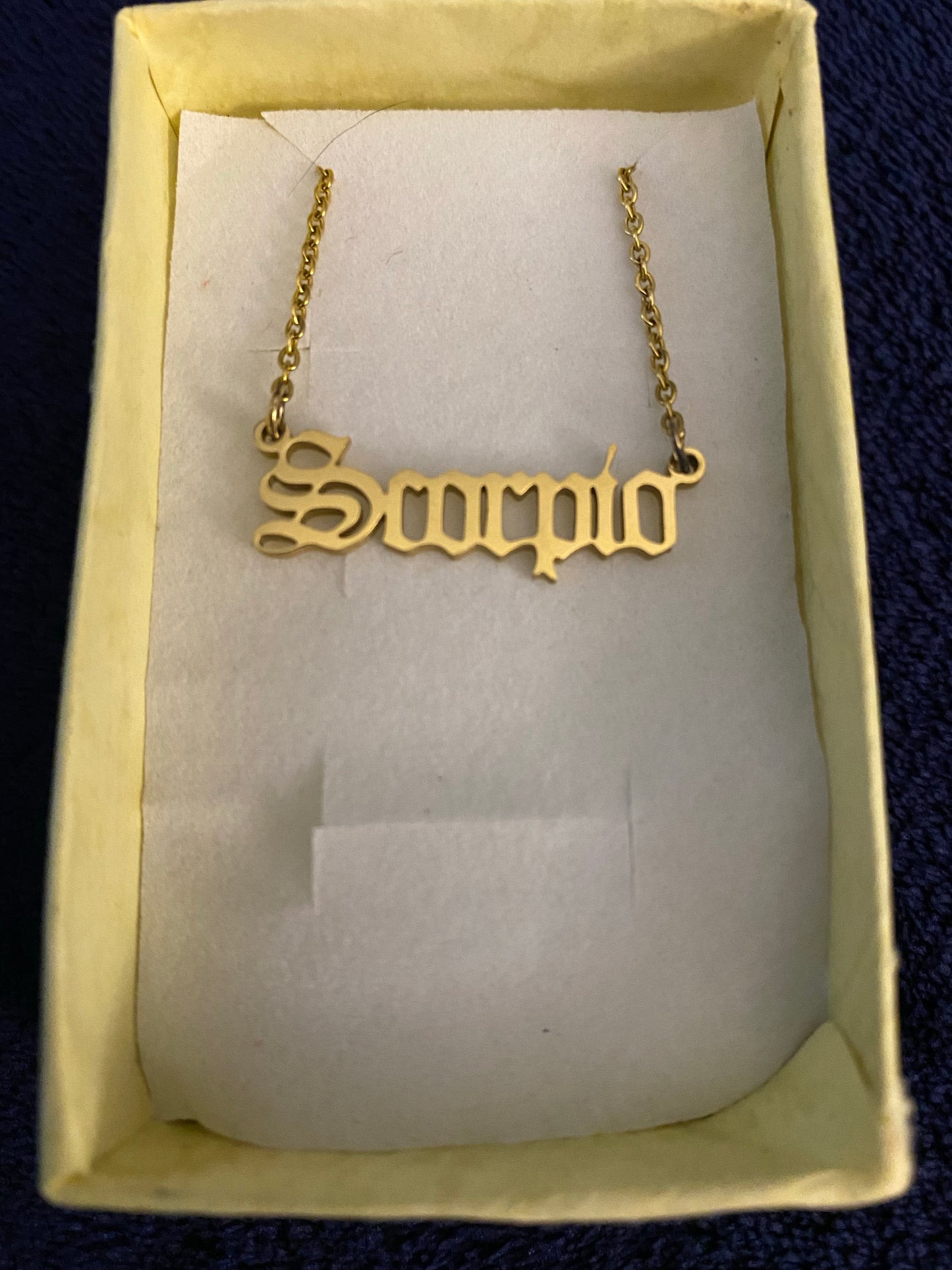 Scorpio Zodiac Necklace